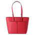 Michael Kors Jet Set Travel Medium Double Pocket Tote Vegan Leather Bright Red Michael Kors Handbags & Purses
